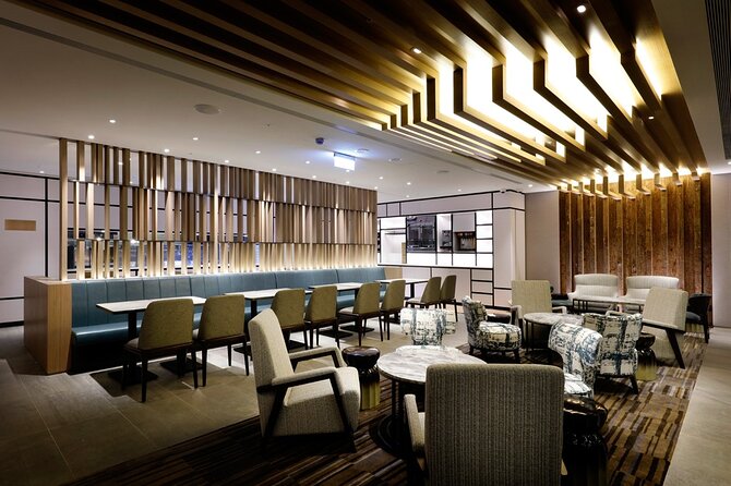 Taiwan Taoyuan International Airport Plaza Premium Lounge - Wi-Fi, charging, and flight information