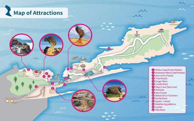 Yehliu Geopark Admission Ticket - Walking among the famous rock formations
